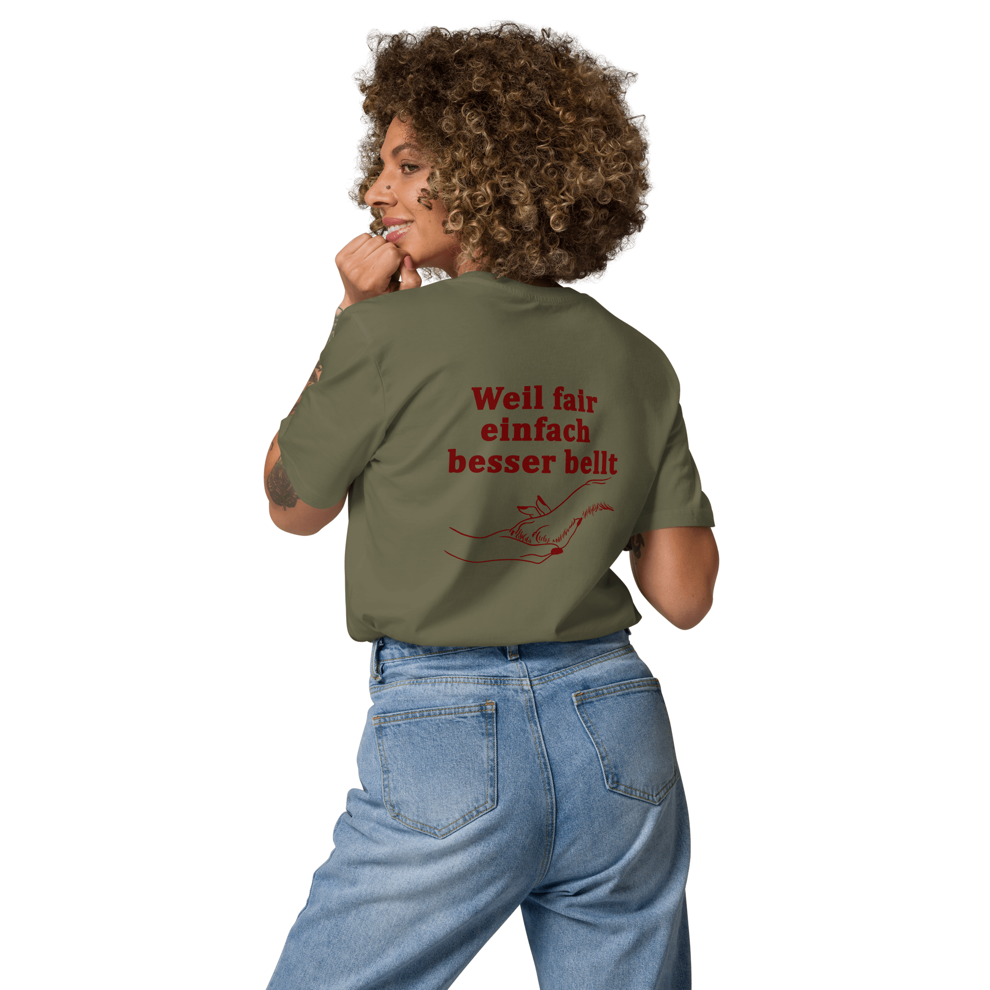 Pfote - hochfair Bio - Shirt – Weil fair einfach besser bellt - Pfote HochFair